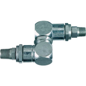 INTEGRATED SUPPLY NETWORK 83594 Lincoln Lubrication Universal Swivel, 1/4in NPT(male) x 1/4in NPT(male) - 83594 image.
