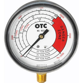 INTEGRATED SUPPLY NETWORK 9651 OTC Gauge Pressure And Tonnage 4 Scales, 0-10,000 PSI, 0-55 Ton, 0-75 Ton, And 0-100 Ton image.