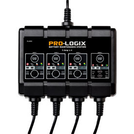 INTEGRATED SUPPLY NETWORK PL4050 SOLAR 12V 5A 4-Bank Solar Pro-Logix Battery Charger image.