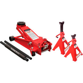 INTEGRATED SUPPLY NETWORK 66037JPK Sunex 3.5 Ton Service Jack With 6 Ton Jack Stands image.
