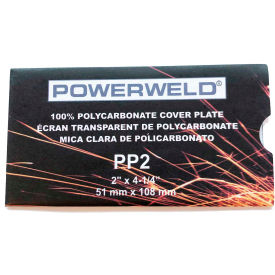 POWERWELD INC PP2 Powerweld® Cover Lens Clear Polycarbonate 2 X 4-1/4 image.