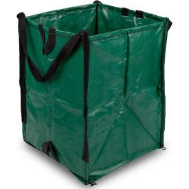 SHOP TOUGH LLC GL202028GRN-5 Reusable All-Purpose Bulk Bags - Open Top, Flat Bottom 1000 Lbs Coated PP, 20 x 20 x 28 - Pack Of 5 image.