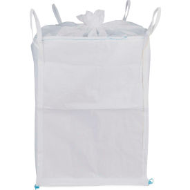 Commercial FIBC Bulk Bags - Duffel Top, Spout Bottom 4000 Lbs Coated PP, 35 x 35 x 50 - Pack Of 5