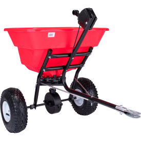 EARTHWAY PRODUCTS INC 2050TP EarthWay 2050TP 80 Lb Capacity Estate Tow Behind Spreader W/ 10" Pneumatic Wheels image.