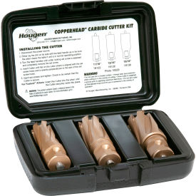 Copperhead Carbide Cutter Kit, 11/16, 13/16, 15/16" Diameter x 1" Depth of Cut view 2