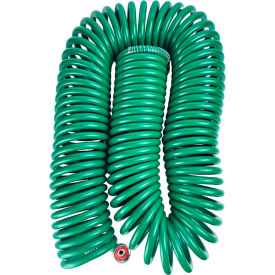 3/8" x 50' Heavy-Duty Recoil Water Hose, Green view 2