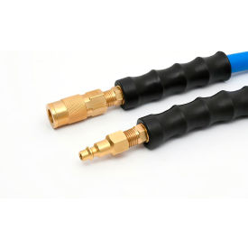 Rubber Air Hose with Quick Connect, 1/4" ID x 100'L view 2