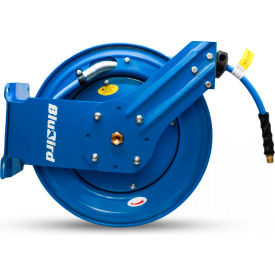 Rubber Air Hose Reel Assembly with 1/2" x 75'L Hose, 300 PSI view 2