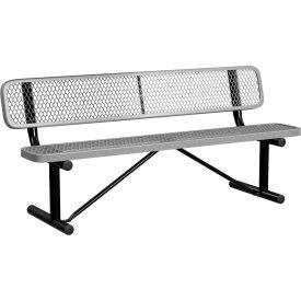 Leisure Craft 6 Standard Bench with Back Expanded Metal Portable Granite 