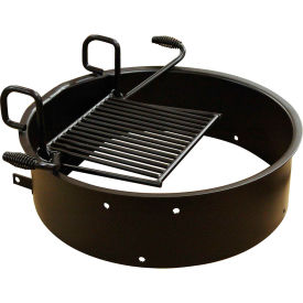 Drop Grate Fire Ring, 30" Dia. x 9"H, Black view 2