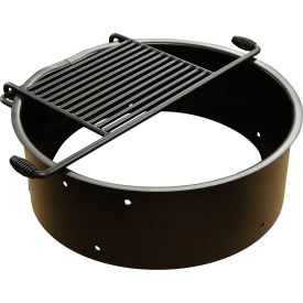 Flip Grate Fire Ring, 30" Dia. x 11-3/8"H, Black view 2