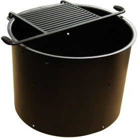 ADA Flip Grate Fire Ring, 30" Dia. x 23-3/8"H, Black view 2