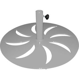 Leisure Craft Round Freestanding Umbrella Base 25 lb. Gray 