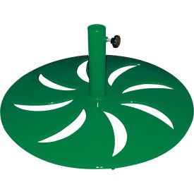 Leisure Craft Round Freestanding Umbrella Base 25 lb. Green 