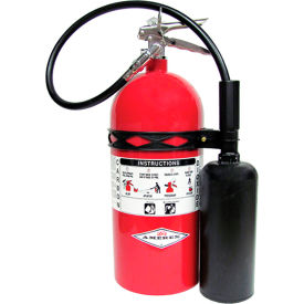 AMEREX CORP. Model 330 PN 1714 Amerex 10LB CO2 Fire Extinguisher, Wall Mount, Type B, C image.
