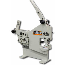 BAILEIGH INDUSTRIAL HOLDINGS 1010452 Baileigh Industrial Manually Operated Ironworker with Punch Station, 10"W, 3 Stations image.
