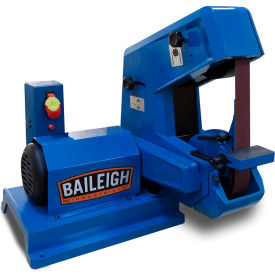 BAILEIGH INDUSTRIAL HOLDINGS 1227894 Baileigh Industrial Three Wheel Single Speed Belt Grinder, 2"W x 60"L, Single Phase, 115V, BG-260S image.