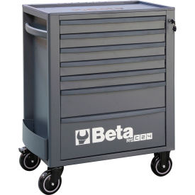 Heavy Duty Rolling Tool Cabinet, 7 Drawers, 29-1/8"W x 17-1/2"D x 38-1/8"H, Gray view 2