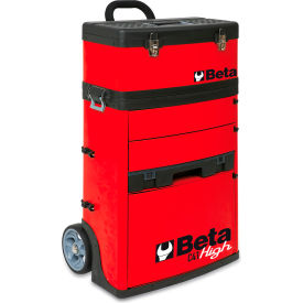 C41H 2-Module Rolling Tool Chest with Detachable Tool Box, 19-1/2"W x 13-3/16"D x 36-1/4"H, Red view 2