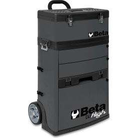 Beta C41H 2-Module Rolling Tool Chest w/ Detachable Tool Box 19-1/2"W x 13-3/16"D x 36-1/4"H Gray 