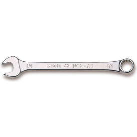 Beta 42INOX 1/4" 12-Point 15° Offset Combination Wrench Silver 
