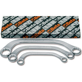 Double End Half Moon-Shaped Box End Obstruction Wrench, 12 Points, Set of 3 view 2