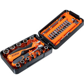 900/C39N 39 Piece Socket and Bit Set with Case - 11 1/4" Drive Sockets, 21 Bits, 7 Accessories view 2