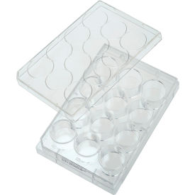 CELLTREAT 12 Well Non-treated Plate with Lid, Individual, Sterile, 100/PK