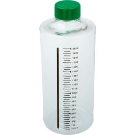 CELLTREAT SCIENTIFIC PRODUCTS LLC 229584 CELLTREAT® 2000mL Roller Bottle, Non-treated Suspension Culture, Printed Graduations image.