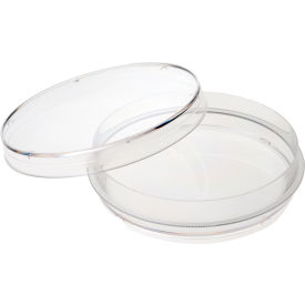CELLTREAT 100x20mm Tissue Culture Treated Dish w/Grip Ring, Sterile, Clear, Polystyrene, 300PK