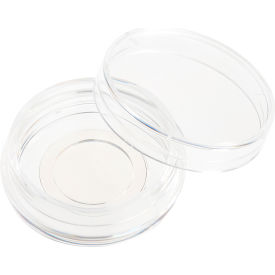 CELLTREAT 30mm x 10mm Tissue Culture Treated Dish, 15mm Glass Bottom, Sterile, Clear, PS, 50PK