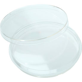 CELLTREAT 100x15mm Tissue Culture Treated Dish w/Grip Ring, Sterile, Clear, Polystyrene, 500PK