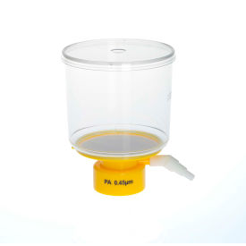 CELLTREAT SCIENTIFIC PRODUCTS LLC 229733 CELLTREAT® 500mL Bottle Top Filter, Nylon Filter Material, 0.45m, 90mm, Sterile image.