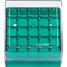 CELLTREAT SCIENTIFIC PRODUCTS LLC 229942 CELLTREAT® Storage Box, CF Cryogenic Vial, 25 Place, Polycarbonate, Non-sterile image.