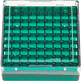 CELLTREAT SCIENTIFIC PRODUCTS LLC 229943 CELLTREAT® Storage Box, CF Cryogenic Vial, 81 Place, Polycarbonate, Non-sterile image.