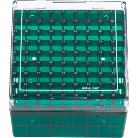 CELLTREAT SCIENTIFIC PRODUCTS LLC 229944 CELLTREAT® Deep Storage Box, CF Cryogenic Vial, 81 Place, Polycarbonate, Non-sterile image.