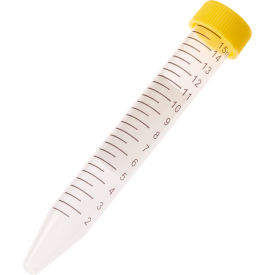CELLTREAT SCIENTIFIC PRODUCTS LLC 230411Y CELLTREAT® 15mL Centrifuge Tube, Yellow Cap - Bag, Sterile image.