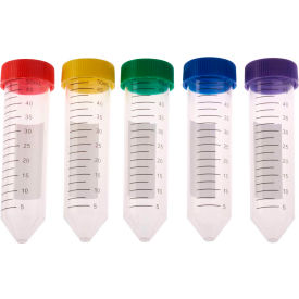 CELLTREAT SCIENTIFIC PRODUCTS LLC 230421A CELLTREAT® 50ml Centrifuge Tube, Assorted Color Cap, Resealable Bag, Sterile, 500/Case image.
