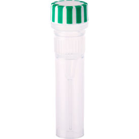 CELLTREAT SCIENTIFIC PRODUCTS LLC 230810 CELLTREAT® 0.5mL Screw Top Micro Tube & Cap, Self-Standing, Grip Band, Green, Sterile, 500PK image.