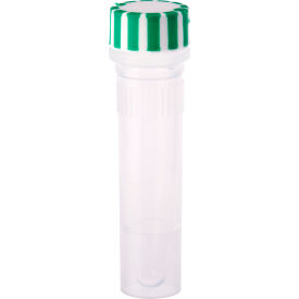 CELLTREAT SCIENTIFIC PRODUCTS LLC 230820 CELLTREAT® 1.5mL Screw Top Micro Tube & Cap, Self-Standing, Grip Band, Green, Sterile, 500PK image.