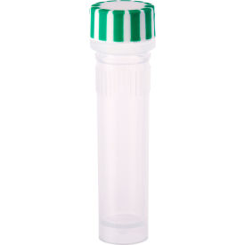 CELLTREAT SCIENTIFIC PRODUCTS LLC 230830 CELLTREAT® 2.0mL Screw Top Micro Tube & Cap, Self-Standing, Grip Band, Green, Sterile, 500PK image.