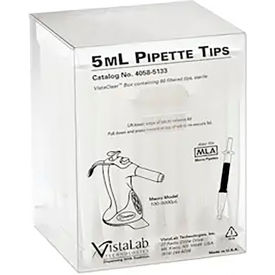 CELLTREAT SCIENTIFIC PRODUCTS LLC 4058-5133 Celltreat 5mL Pipette Tips, Filtered, Ovation, Graduated, Boxed, Sterile, 60 PK image.