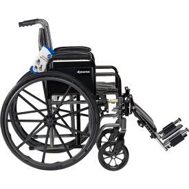 DYNAREX CORPORATION. 10225 Dynarex DynaRide™ S2 Wheelchair, Detachable Full Arm & Elevating Legrest, 18"W Seat image.