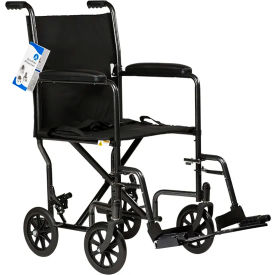 DYNAREX CORPORATION. 10242 Dynarex DynaRide™ Transport Wheelchair, Swing Away Foot Rest & Fixed Full Arm, 17"W Seat image.
