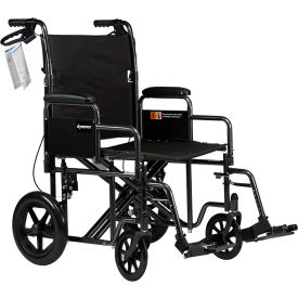DYNAREX CORPORATION. 10244 Dynarex DynaRide™ Transport Plus Wheelchair, Foot Rest & Detach Desk Arm, 22"W Seat image.