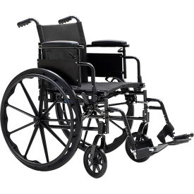 DYNAREX CORPORATION. 10274 Dynarex DynaRide™ S4 X Lite Wheelchair, Flip Desk Arm & ELR, 18"W Seat image.