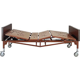 DYNAREX CORPORATION. 10404 Dynarex Bariatric Full Electric Home Care Bed W/ Emergency Hand Crank, 42" image.