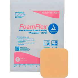 Dynarex FoamFlex Non Adhesive Waterproof Foam Dressing, 2