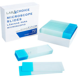 LabChoice Microscope Slides, Corner Grounded, Frosted Blue view 2
