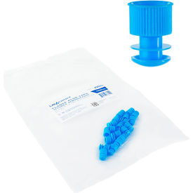 LabChoice Flange Plug Cap For 12mm Test Tube, Blue view 2